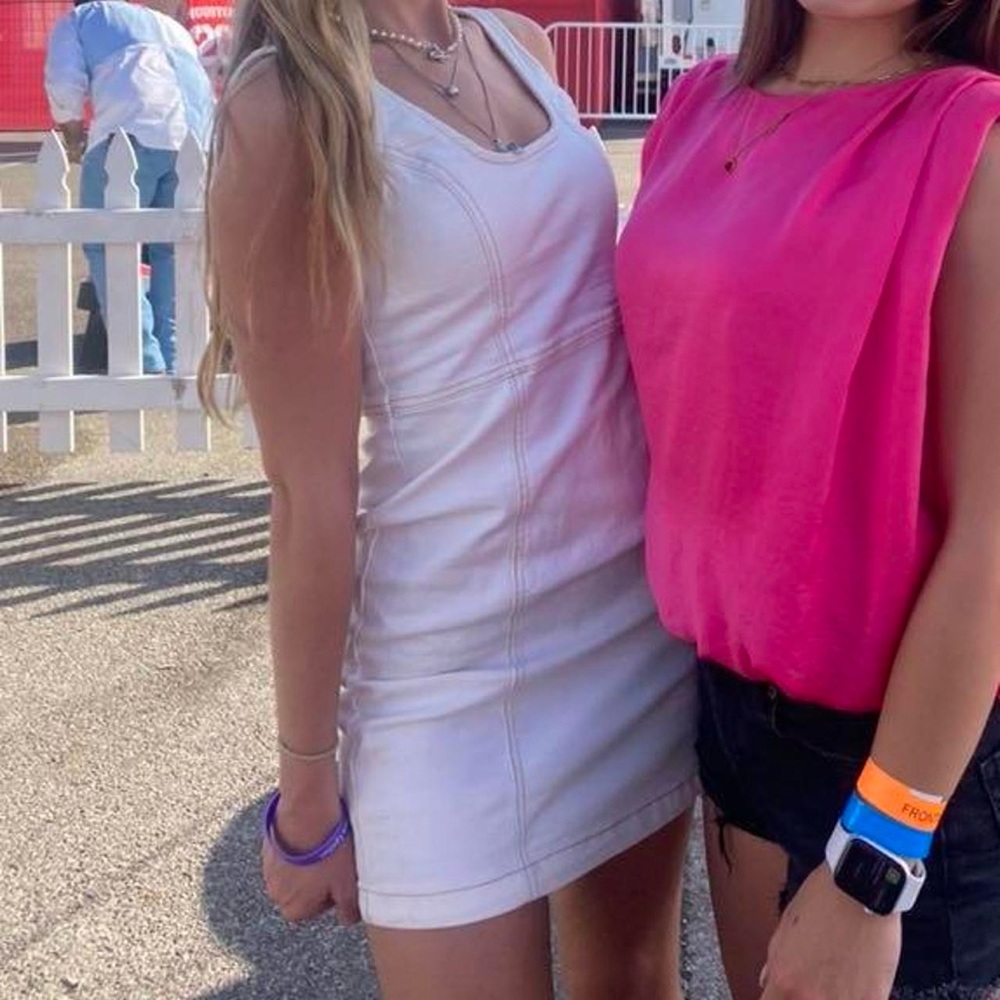 White Denim Dress